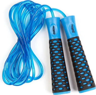 Produktbild von just be... Springseil für Erwachsene für Fitness und Fettverbrennung, Trainingseinheiten, HIIT, Boxen, Gewichtsverlust, rutschfester Griff und ein 275 cm langes, verstellbares Seil, Blau…