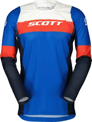Produktbild von Scott 450 Angled Light 2023 Motocross Jersey, blau/rot, S