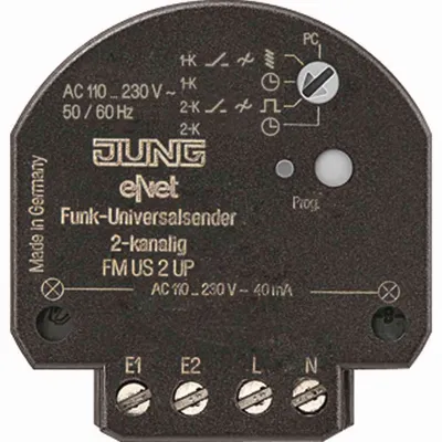 Immagine prodotto di JUNG FM US 2 UP Smart-Home-Sender Kabellos Wand-montiert RF Wireless (FMUS2UP)