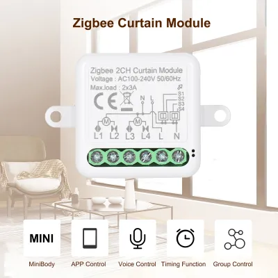 Produktbild von Zigbee 3.0 Mini Smart Relay WiFi Switch 1 Way DIY Smart Light Switch Modul Smart Life App Kompatibilný s Alexa a Home
