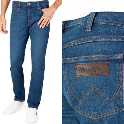Produktbild von WRANGLER, Herren Jeanshosen, Slim fit, LARSTON, W30 L34, Blau, Jeans, baggyjeans, buggy