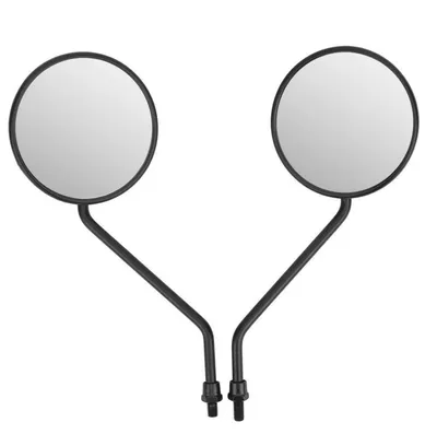 Immagine prodotto di Specchietti retrovisori universali, rotondi, da 8 mm, in plastica, per scooter, ciclomotori, biciclette elettriche, confezione da 2 pezzi