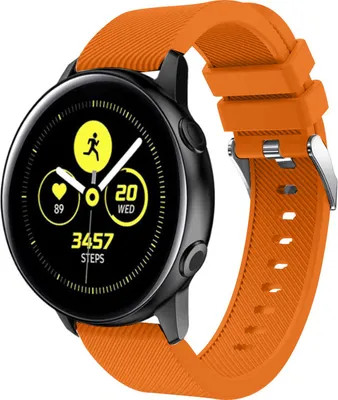 Produktbild von Strap-it Samsung Galaxy Watch Active / Active 2 Armband Silikon (Orange)