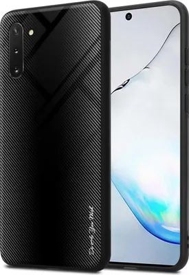 Zdjęcie produktu dla Etui Cadorabo do Samsung Galaxy NOTE 10 w kolorze czarnym etui na telefon komórkowy etui z TPU etui ze szkła hartowanego