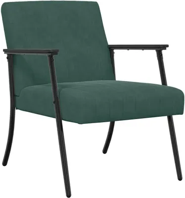 Produktbild von Dunkelgrüner Samtsessel, 59 x 75 x 78 cm, Möbel, Stuhl, 10.25 kg