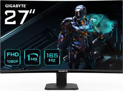 Zdjęcie produktu dla GIGABYTE GS27F, 68,6 cm (27"), 1920 x 1080 px, Full HD, LED, 1 ms, Czarny