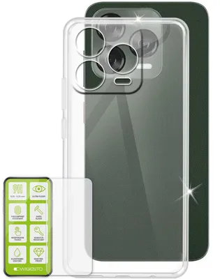 Obrázok produktu pre Pre ZTE Blade V70 Vita Silikónové TPU ochranné puzdro na mobilný telefón Transparent + H9 tvrdené sklo