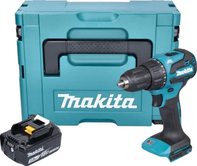 Obrázek produktu pro Akumulátorová příklepová vrtačka Makita DHP 490 F1J 18 V 65 Nm bez kartáčů + 1x akumulátor 3,0 Ah + Makpac - bez nabíječky