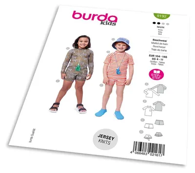 Obrázek produktu pro Střih Burda 9192 - Dětské plážové oblečení