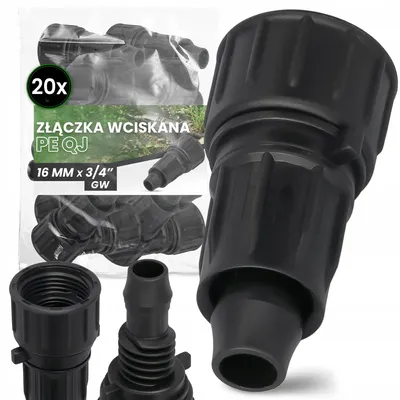 Produktbild von TRCR PE-Steckverbinder 16 mm x 3/4'' GW 20 Stück für Bewässerung