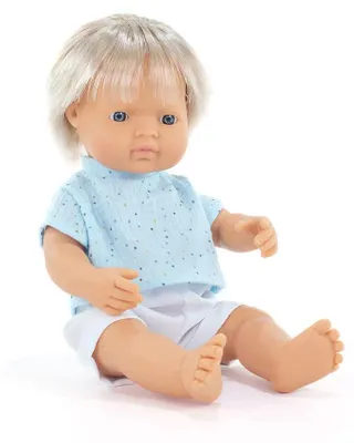 Produktbild von Miniland Blonde Babypuppe 38 Cm Blau  Kinder Blau One Size