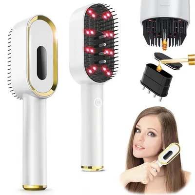 Produktbild von Elektrische Kopfmassageger?te,Kopfhautmassage, Rotlicht & Blau-Licht, Laser, Vibration, Flš¹ssigkeitsspender, Wiederaufladbar, Wei?
