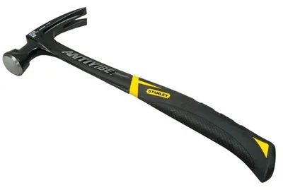 Schlosserhammer STANLEY BLACK+DECKER Antivibe 450g mit geradem Klaue