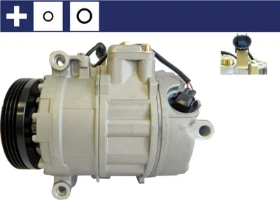 Produktbild von MAHLE ACP 140 000S 7SEU17C Klimaanlage Klimakompressor PAG 46 R134a für BMW 5 Limousine (E60) 5 Touring (E61) 7 (E65, E66, E67)