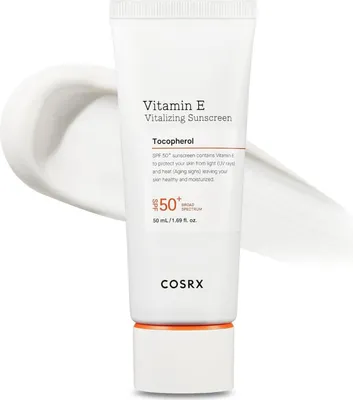 Zdjęcie produktu dla COSRX Vitamin E Vitalizing Sunscreen - SPF 50+, 50 ml