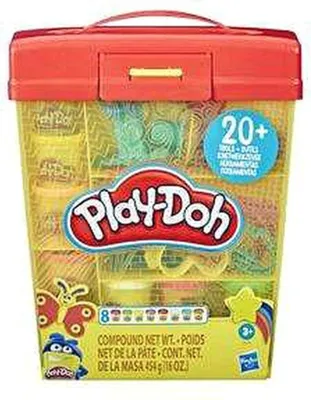 Immagine prodotto di Hasbro E9099 Play-Doh Set Play-Doh grande con scatola di immagazzinamento Stampi Play-Doh per bambini