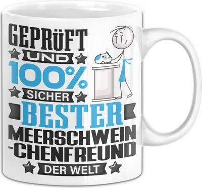 Produktbild von Meerschweinchenfreund Geschenk Lustiger Spruch für Meerschweinchenfreund Geschenkidee Bester Meerschweinchenfreund Der Welt (Weiß)