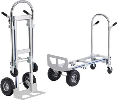 Produktbild von Famanu 2-in-1 Aluminium Faltbare Handwagen – Tragfähigkeit 800 lbs (365 kg)