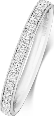 Produktbild von 18 Karat (750) Weißgold Eternity Damen - Diamant Trauring/Ehering/Hochzeitsring Brillant-Schliff 0.39 Karat G - SI1, 55 (17.5); TRS1876818KWRSO