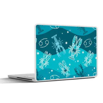 Produktbild von MuchoWow® Laptop Aufkleber Sticker Cover Tierkreiszeichen - Krebs - Design 31x22.5 cm - Laptop-Deko