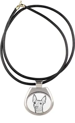 Image de Terrier américain sans poils - collier avec chien, pendentif personnalisé avec photo, collier unique pour femmes et hommes de la marque Art-Dog