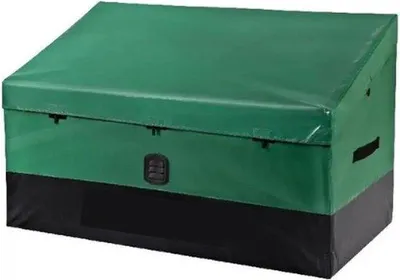 Produktbild von Famanu Aufbewahrungsbox Garten - Wetterfest - Grün - 380L - 122x63x75x52 cm