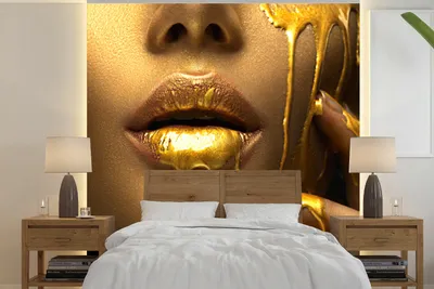Imagen del producto de Papel pintado dorado, 240 cm x 240 cm