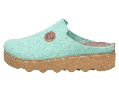 Produktbild von Rohde Damen Pantoffel Hausschuh Filz Plateausohle lose Einlagen Foggia-D 6120, Größe:42 EU, Farbe:Grün