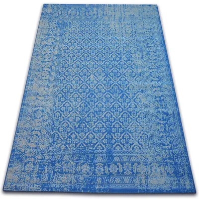 Zdjęcie produktu dla Dywan Vintage Kwiaty 22209/543  niebieski 120x170 cm