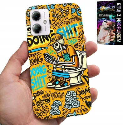Obrázek produktu pro Pouzdro pro Motorola Moto G14 - Doing Shit Skeleton Na Kiblu Case