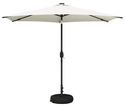 Zdjęcie produktu dla Parasol ogrodowy z oświetleniem LED i podstawą 300 x 300 cm