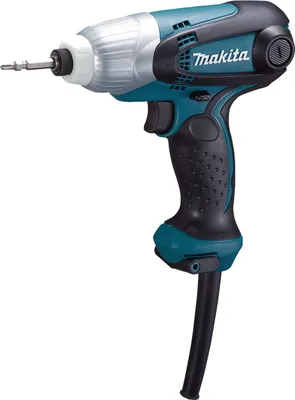 Produktbild von Makita TD0101FJ, Schlagschrauber, Schwarz, Blau, Silber, 3600 RPM, 100 Nm, 101 dB, 7,5 m/s²
