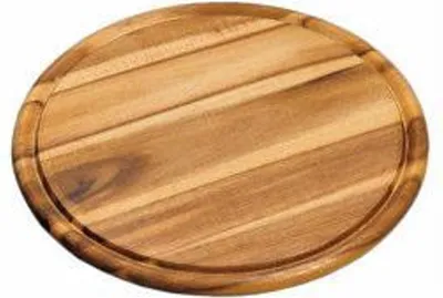 Produktbild von Servierbrett rund Akazienholz 30 cm