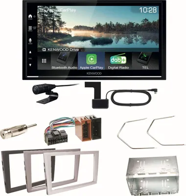 Produktbild von Kenwood DMX7722DABS CarPlay Einbauset für Opel Omega B Meriva A Agila Vivaro