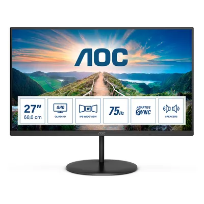 Image de AOC 68,6cm (27") Q27V4EA 16:09 HDMI+DP IPS noir
