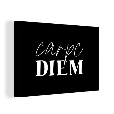 Obrázek produktu pro OneMillionCanvasses® Malba na plátně Nástěnná malba na plátně - Využij dne - Citáty - Carpe diem - Přísloví - 30x20cm