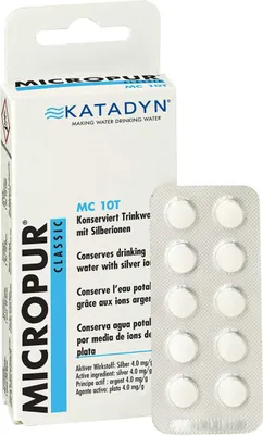 Produktbild von KATADYN Micropur Classic MC 10T - Trinkwasser Konservierung Silberionen - 40 Tabletten - 1T/10L