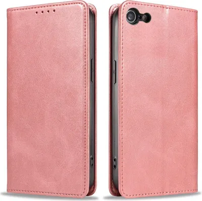 Produktbild von Handyhülle für Apple iPhone 7 / 8 / SE2020 Kunstleder Flip Cover Hülle Handytasche Case Kartenfach Farbe: Rosa