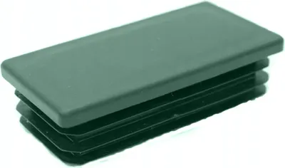 Obrázok produktu pre LogistSystem lamelová zátka 20x40 mm pre obdĺžnikové rúry - Obdĺžniková zátka zelená - Kryt na rúry z PE plastu - Zátka na zakrytie oceľových rúr - Rúry z nehrdzavejúcej ocele