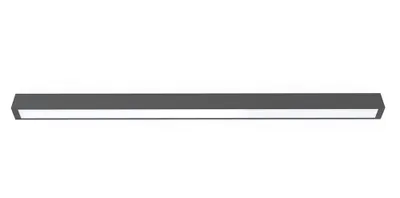 Zdjęcie produktu dla Plafon prostokątny STRAIGHT grafitowo-biały 1xT8x32W tworzywo sztuczne wym:6,5x5,5x122cm IP20 Nowodvorski Lighting