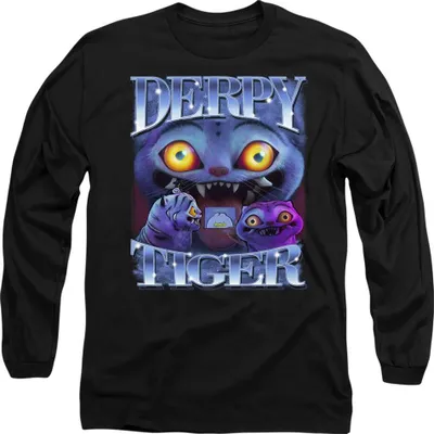 Produktbild von K-Pop Demon Hunters - T-Shirt für Herren/Damen Uni, Langärmlig TV20417 (XL) (Schwarz)