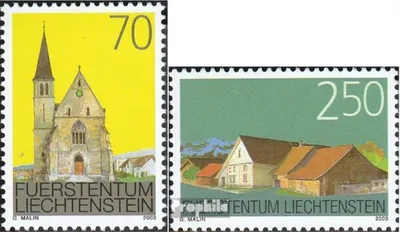 Produktbild von Briefmarken Liechtenstein 2003 Mi 1314-1315 (kompl.Ausg.) postfrisch Ortsbildschutz