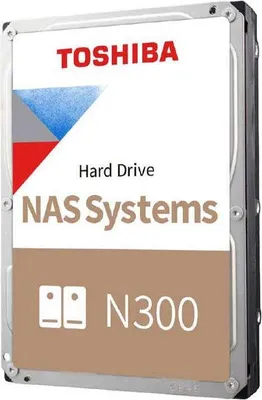 A Toshiba N300 NAS Hard Drive is shown against a white background.