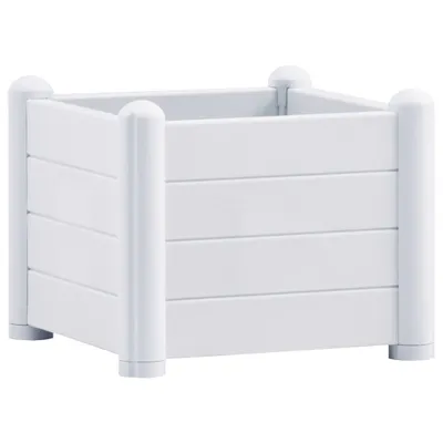 Produktbild von vidaXL Garten-Hochbeet PP Weiß 43x43x35 cm