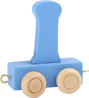 Produktbild von Small Foot Design 10359 'Buchstabenzug bunt' Holz Buchstabe I, blau (1 Stück)
