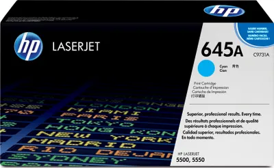 Produktbild von HP 645A Cyan Original LaserJet Toner Cartridge Tonerkassette 1 Stück