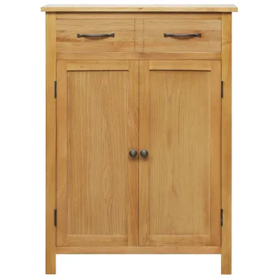 Image de vidaXL Armoire à chaussures 76x37x105 cm Chêne massif