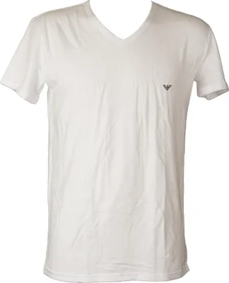Immagine prodotto di T-shirt maglietta uomo scollo V manica corta cotone elasticizzata EMPORIO ARMANI articolo 110810 3P725, ITA XL - CN 180/104, Cotone 95%,Spandex 5%