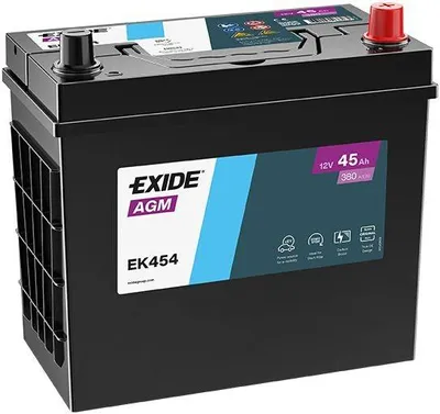 Image de Batterie de démarrage EXIDE STOP & START AGM 12 V, 45 Ah, 380 A/EN