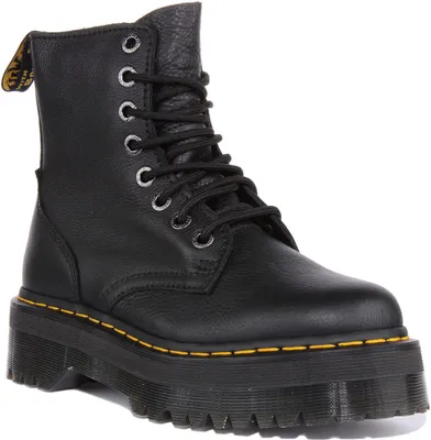 Produktbild von Dr Martens Jadon III Pisa Schnürung Leder Plattform Stiefel Schwarz – undefined / Schwarz
